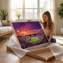 East Carolina University Pirates Football Print Canvas-