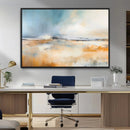 Abstract Landscape Wall Art Canvas Print - Warm Tones of