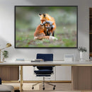 Heartwarming Fox and Baby Cub Wall Art | Ready to Hang by MyGreatCanvas | Canvas Wall Art Prints | Photo Prints & Wall Decor