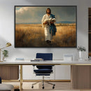 Jesus Shepherd Wall Art | Ready to Hang Triptych Canvas of
