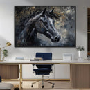 Large Abstract Horse Wall Art Canvas Print | Farmhouse Wall