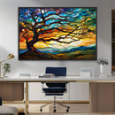 Mosaic Tree Wall Art | Ready to Hang Stained Glass Style