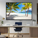 Blue Beach and Sea Wall Art Canvas Print by MyGreatCanvas | Canvas Wall Art Prints | Photo Prints & Wall Decor