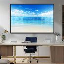 Beach Scene Canvas Wall Art Print – Tranquil Ocean Horizon by MyGreatCanvas | Canvas Wall Art Prints | Photo Prints & Wall Decor