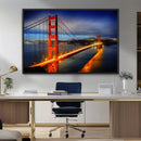 Large Wall Art San Francisco Canvas Print - Wonderful Golden