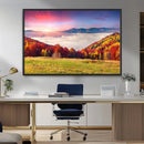 Autumn Mountain Foggy Landscape Wall Art Canvas Print | by MyGreatCanvas | Canvas Wall Art Prints | Photo Prints & Wall Decor