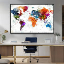 World Map Canvas Print – Framed Travel Map Wall Art for by MyGreatCanvas | Canvas Wall Art Prints | Photo Prints & Wall Decor