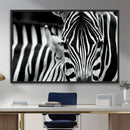 Zebra Wall Art – Zebra Close Up Wall Art – Framed Black by MyGreatCanvas | Canvas Wall Art Prints | Photo Prints & Wall Decor