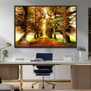 Sunshine in Forest and Trees Wall Art Canvas Print by MyGreatCanvas | Canvas Wall Art Prints | Photo Prints & Wall Decor