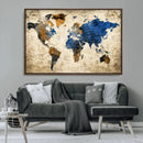 World Map Canvas Print – Detailed Map of the World Wall Art by MyGreatCanvas | Canvas Wall Art Prints | Photo Prints & Wall Decor