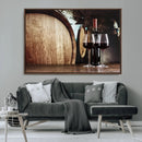 Wine and Barrel Wall Art Canvas Print by MyGreatCanvas | Canvas Wall Art Prints | Photo Prints & Wall Decor