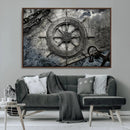 Ship Steering Wheel Vintage Wall Art Canvas Print by MyGreatCanvas | Canvas Wall Art Prints | Photo Prints & Wall Decor