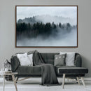Autumn and Misty Trees in the Forest Wall Art Canvas Print, by MyGreatCanvas | Canvas Wall Art Prints | Photo Prints & Wall Decor