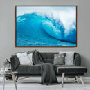 Big Ocean Surfing Wave Wall Art Canvas Print