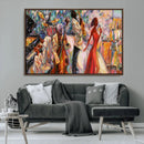 Abstract Afro American Jazz Canvas Wall Art | Music-Inspired by MyGreatCanvas | Canvas Wall Art Prints | Photo Prints & Wall Decor
