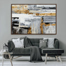 Abstract Painting Canvas Wall Art Print Paint Drip Art Brush