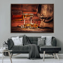 Whiskey and Cigar Canvas Wall Art | 3 Panel Bar Room Decor by MyGreatCanvas | Canvas Wall Art Prints | Photo Prints & Wall Decor
