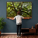 Angel Oak Tree Wall Art Canvas Print | Forest Tree Nature
