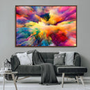 Blazing Vibrant Colors Cloud Wall Art Canvas Print