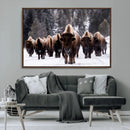 Bison Wall Art Canvas Print- Bison Herd Canvas Wall Art – by MyGreatCanvas | Canvas Wall Art Prints | Photo Prints & Wall Decor