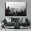 Fogy Forest Canvas Wall Art Print - Mountain Wall Art with