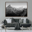 Everest Himalaya Mountain Peaks Black & White Triptych