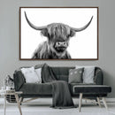 Scottish Highland Cow Cattle Art Print Wall Art Canvas Print by MyGreatCanvas | Canvas Wall Art Prints | Photo Prints & Wall Decor