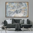 Radiant Abstract Wood Rings Canvas Art – Modern Triptych