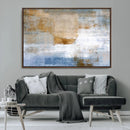 Blue Multi Panel Abstract Wall Art Canvas, Abstract Blue and