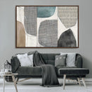 Canvas Print Wall Art Abstract Art Boho, Framed Boho Decor