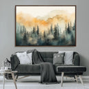 Abstract Forest Print - Mountain Wall Art | Autumn Landscape
