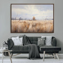 Golden Fields Wall Art Print Canvas – Serene Landscape of
