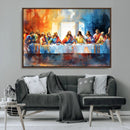 Abstract Watercolor The Last Supper Wall Art