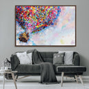 Don't Look Up Movie Canvas Wall Art - Vibrant Floating House