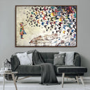 Banksy Wall Art - Banksy Girl Butterfly Graffiti Wall Art