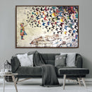 Banksy Wall Art - Banksy Girl Butterfly Graffiti Wall Art