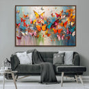 Abstract Butterfly Wall Art Canvas Print