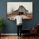 Farmhouse Rustic Barn Wall Art Canvas Print – Framed and by MyGreatCanvas | Canvas Wall Art Prints | Photo Prints & Wall Decor