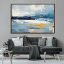 Abstract Ocean Canvas Wall Art - Coastal Blue and Gold by MyGreatCanvas | Canvas Wall Art Prints | Photo Prints & Wall Decor