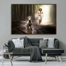 Jesus Canvas Wall Art - Jesus Running After Lost Lamb, by MyGreatCanvas | Canvas Wall Art Prints | Photo Prints & Wall Decor