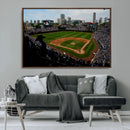 Chicago Cubs Baseball Team Print - Wrigley Field Stadium