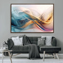 Abstract Flowing Colors Wall Art Canvas Print