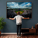 3-Panel Kauffman Stadium Wall Art Print | Large Kansas City