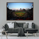 PNC Park Evening Game Triple Canvas Wall Art - Pittsburgh