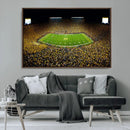 Stadium in Michigan Wall Art Canvas Print, Framed American