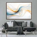 Decorative Turquoise Abstract Wave Wall Art Canvas Print by MyGreatCanvas | Canvas Wall Art Prints | Photo Prints & Wall Decor
