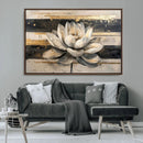 Lotus Flower Wall Art – Framed Abstract Floral Canvas by MyGreatCanvas | Canvas Wall Art Prints | Photo Prints & Wall Decor