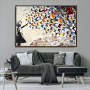 Banksy Graffiti Wall Art Canvas Print: Girl Releasing