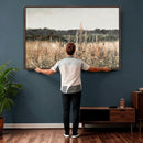 Rustic Field Landscape Wall Art Print, Giclee Canvas Wall