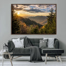 Sunrise Over the Smoky Mountains Canvas Wall Art – by MyGreatCanvas | Canvas Wall Art Prints | Photo Prints & Wall Decor